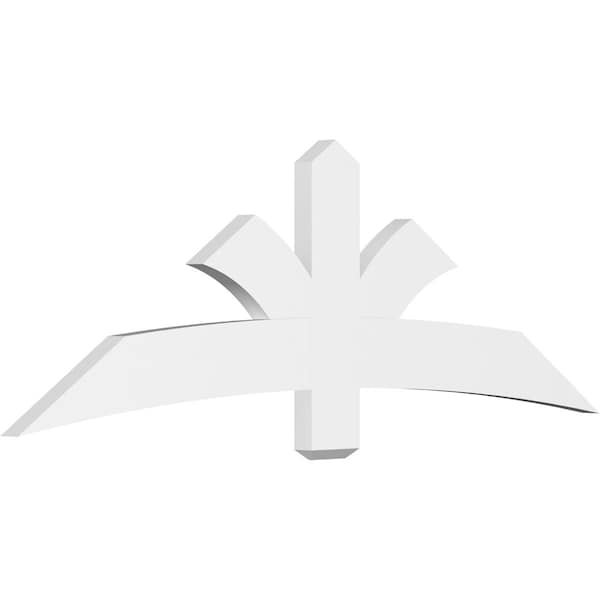 Ekena Millwork Davenport Architectural Grade PVC Gable Bracket, 72"W x 24"H x 2"D x 6"F, 8/12 Pitch GBP072X24X0206DAV00 - main
